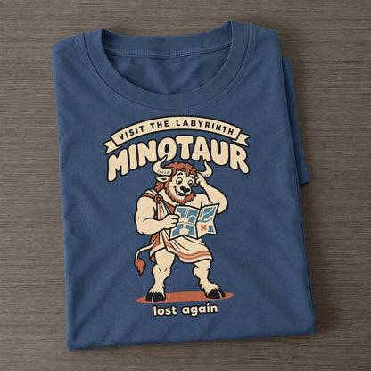 Minotaur Olympus Gift Shop Classic T-shirt – Twilight Navy