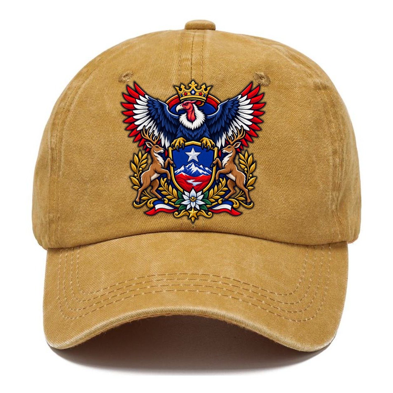 Chile Heraldic Crest Country Logos Classic Cap – Golden Harvest