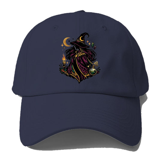 Elegant Witch Moon Crystals Baseball Cap – Twilight Navy