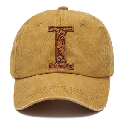 Tooled Leather I Monogram Classic Cap – Golden Harvest