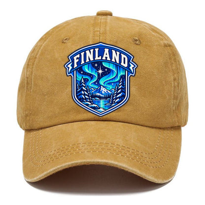 Finland Retro Badge Country Logos Classic Cap – Golden Harvest