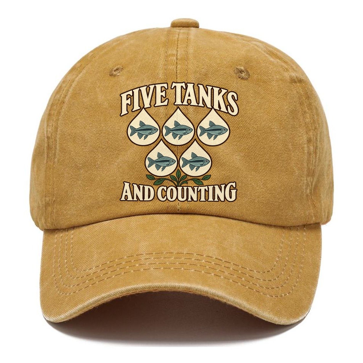 Five Tanks And Counting Aquarium Keeping Classic Cap – Golden Harvest