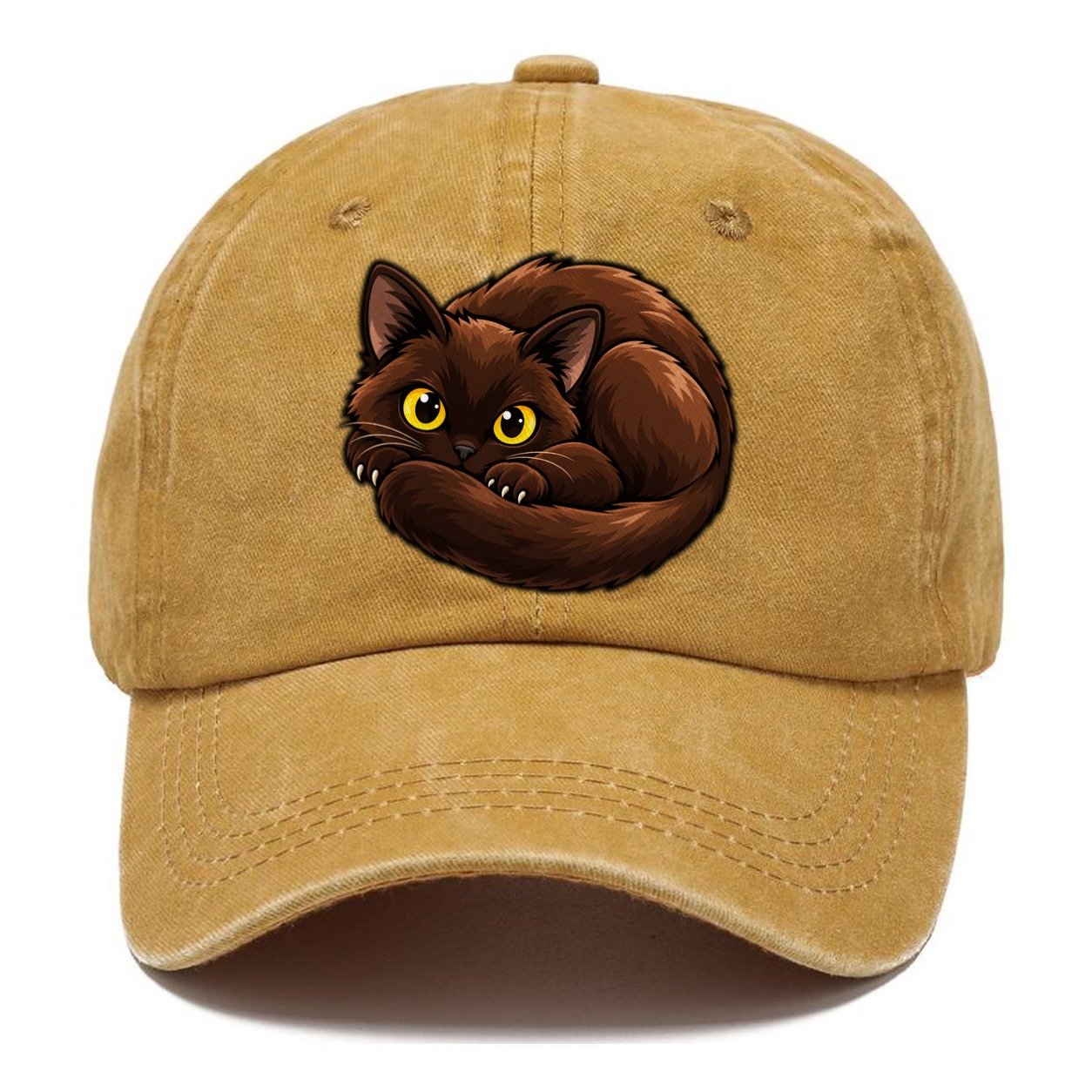 Burmese Curled Peeking Cats Classic Cap – Golden Harvest
