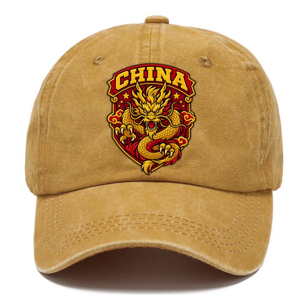 China Retro Badge Country Logos Classic Cap – Golden Harvest