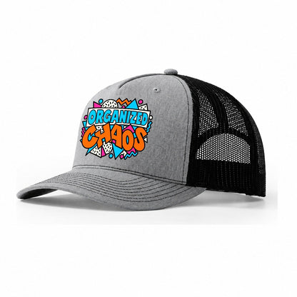 Organized Chaos Crazy Styles Trucker Hat – Sport Grey Black