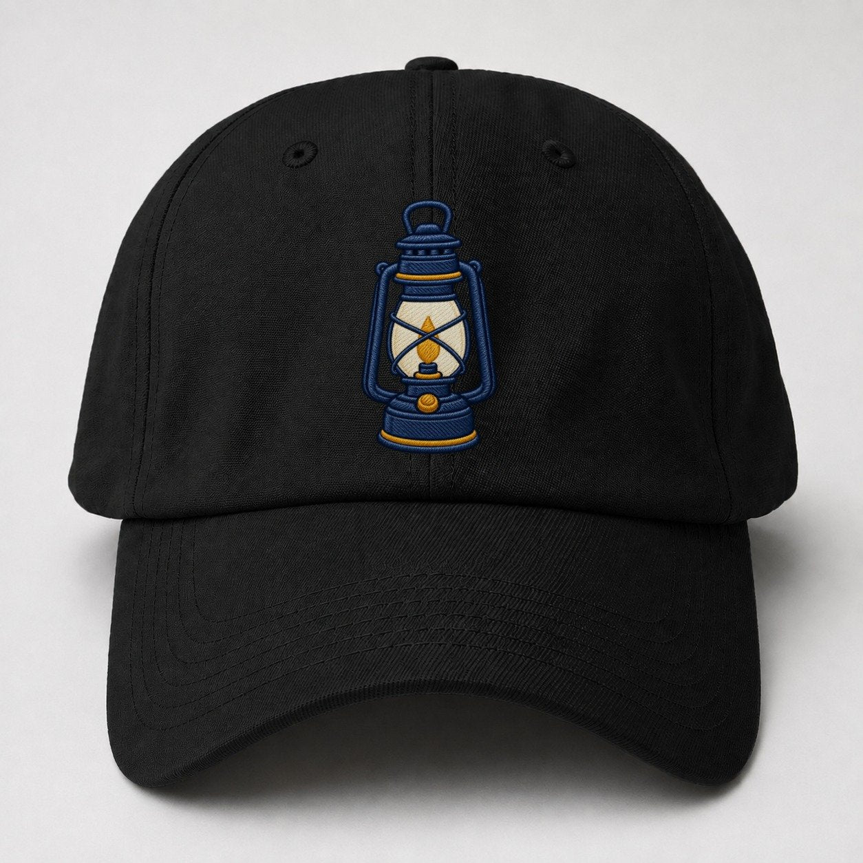 Camp Lantern Tiny Solo Marks Baseball Cap – Black