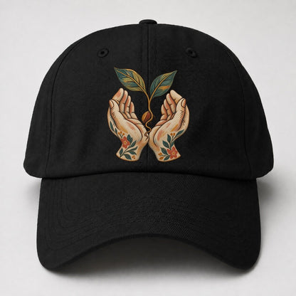 Open Hands Seedling Gentle Wild Baseball Cap – Black