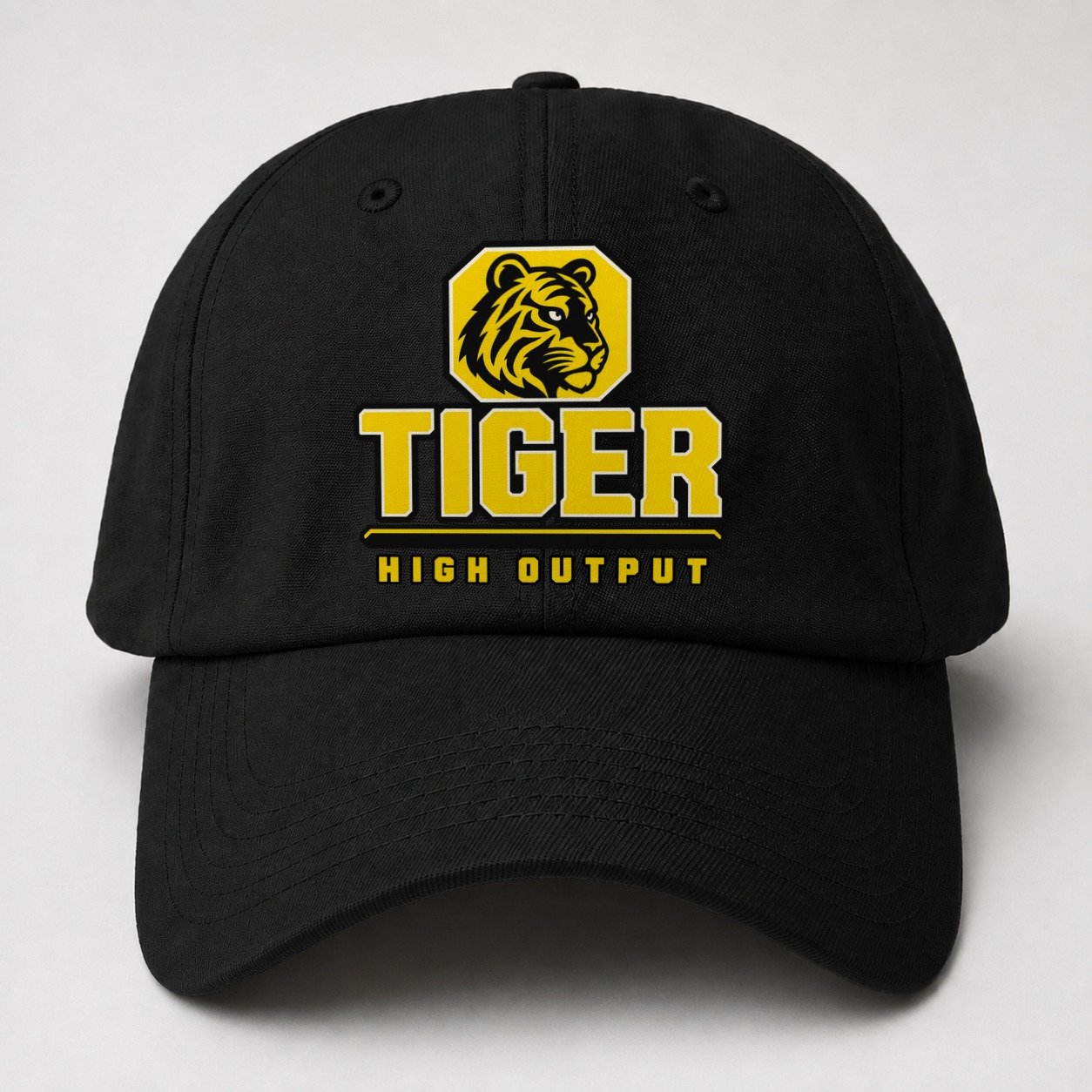 Tiger High Output Heavy Duty Baseball Cap – Black