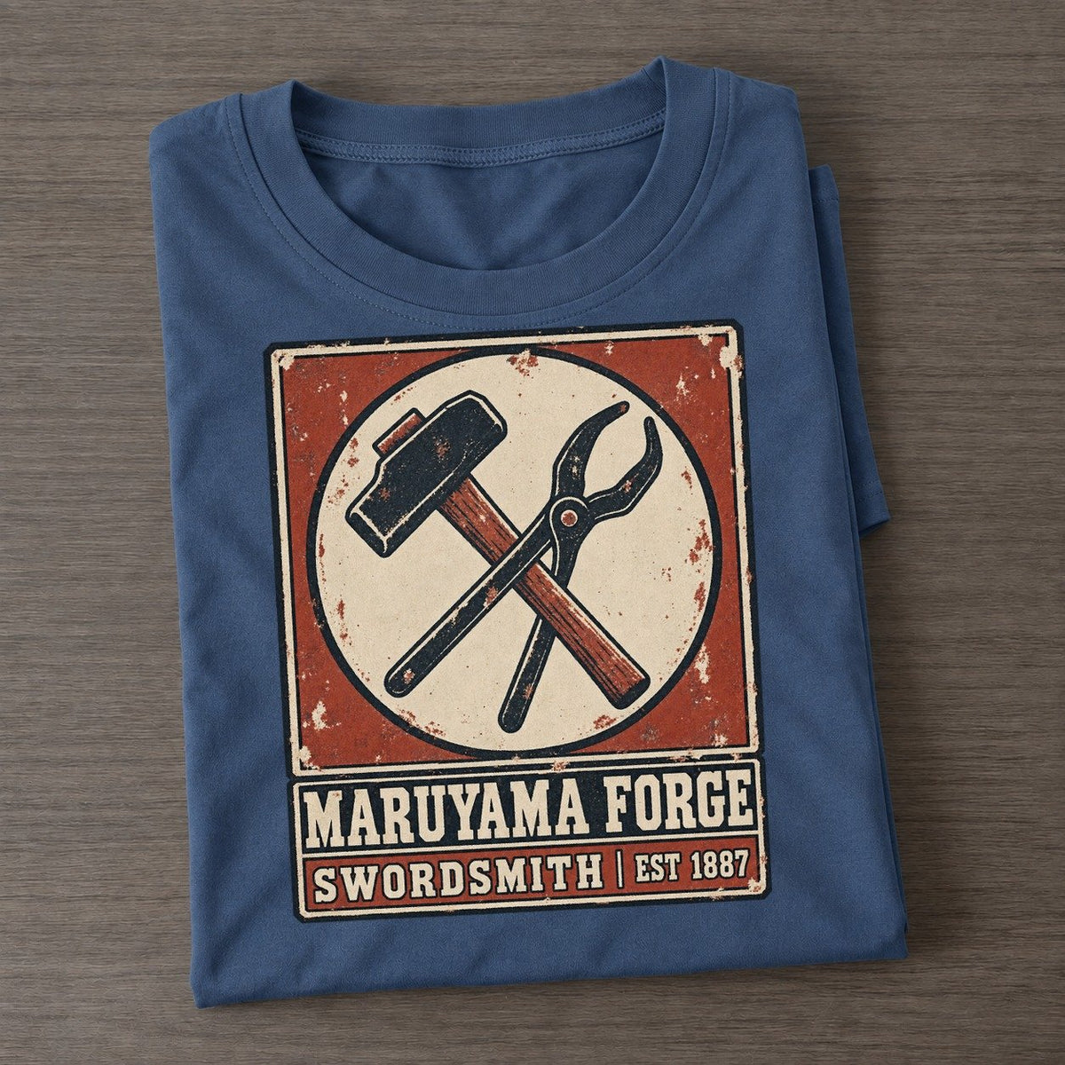 Maruyama Forge Noren Trade Co Classic T-shirt – Twilight Navy