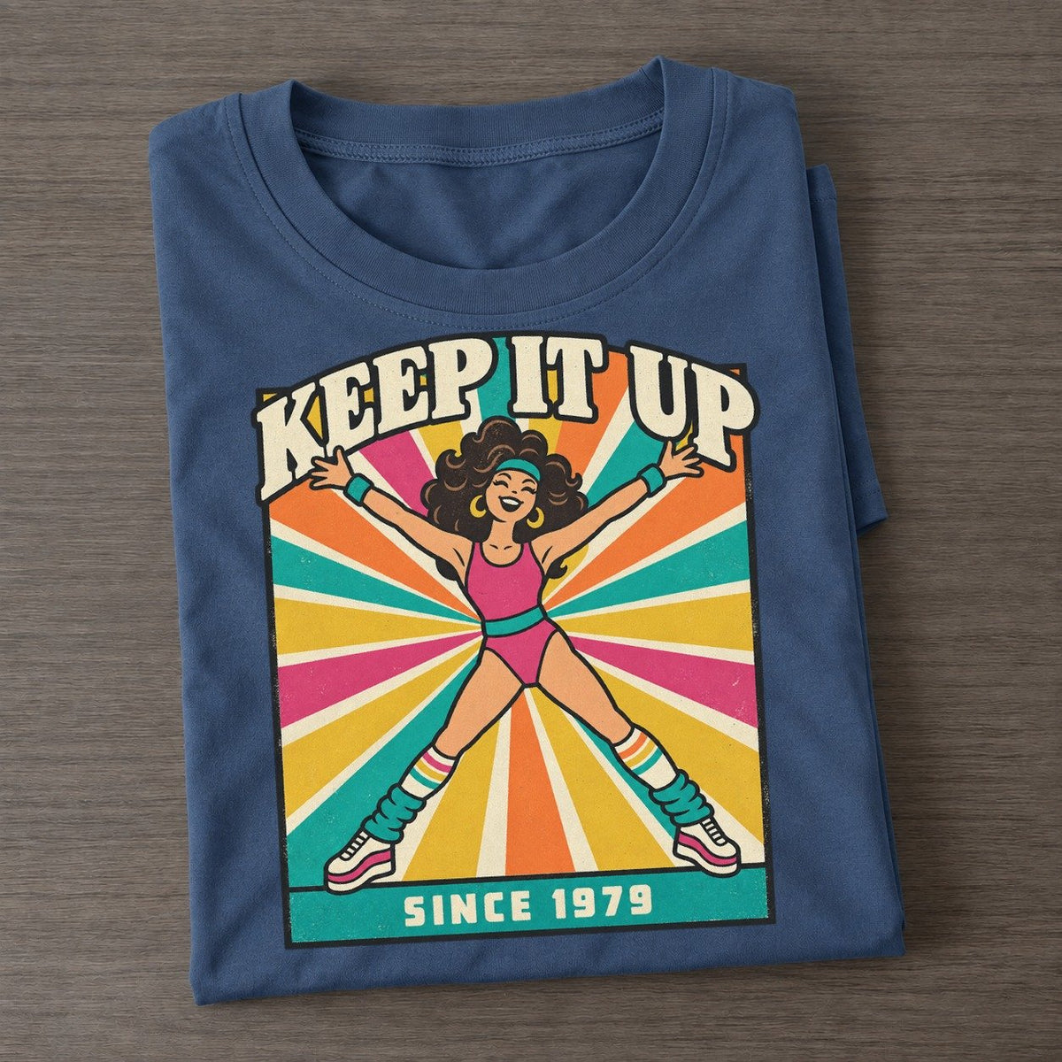 Aerobics Lady Boogie Bodies Classic T-shirt – Twilight Navy