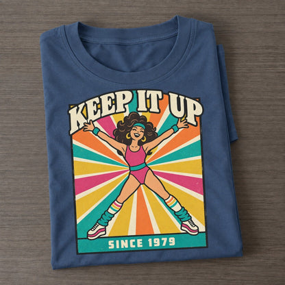 Aerobics Lady Boogie Bodies Classic T-shirt – Twilight Navy