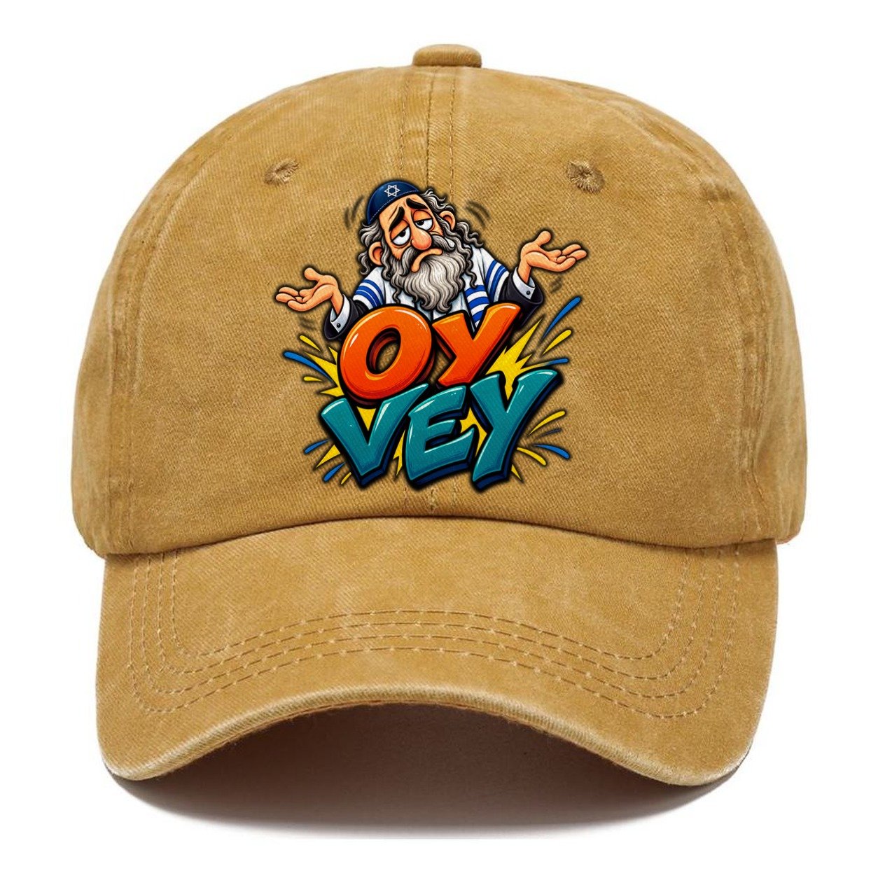 Oy Vey Drama Judaism Heritage Classic Cap – Golden Harvest