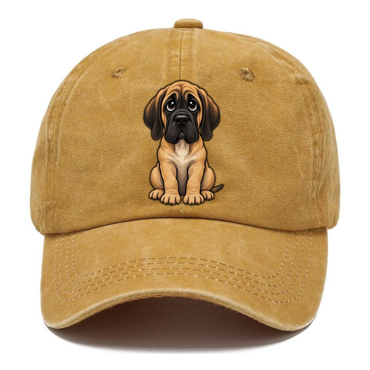 English Mastiff Sitting Sweetheart Classic Cap – Golden Harvest