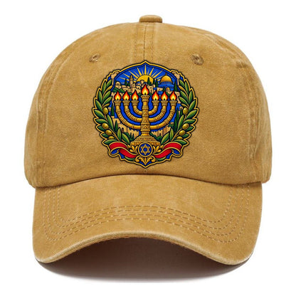 Temple Menorah Jerusalem Classic Cap – Golden Harvest