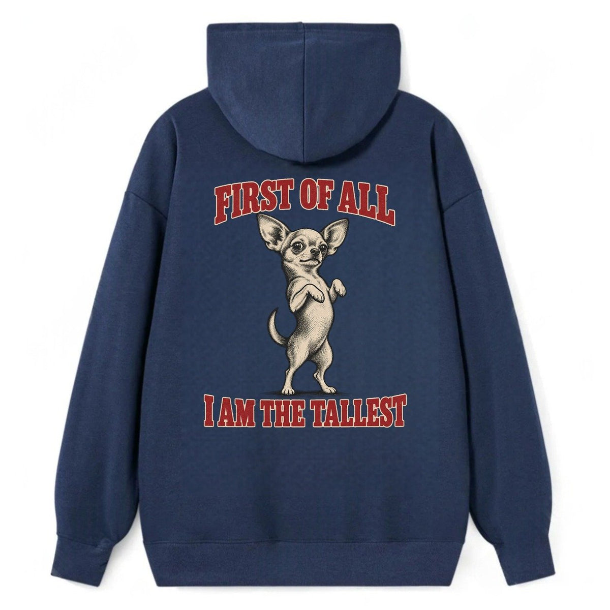 Chihuahua Dog Declarations Classic Pullover Hoodie – Navy