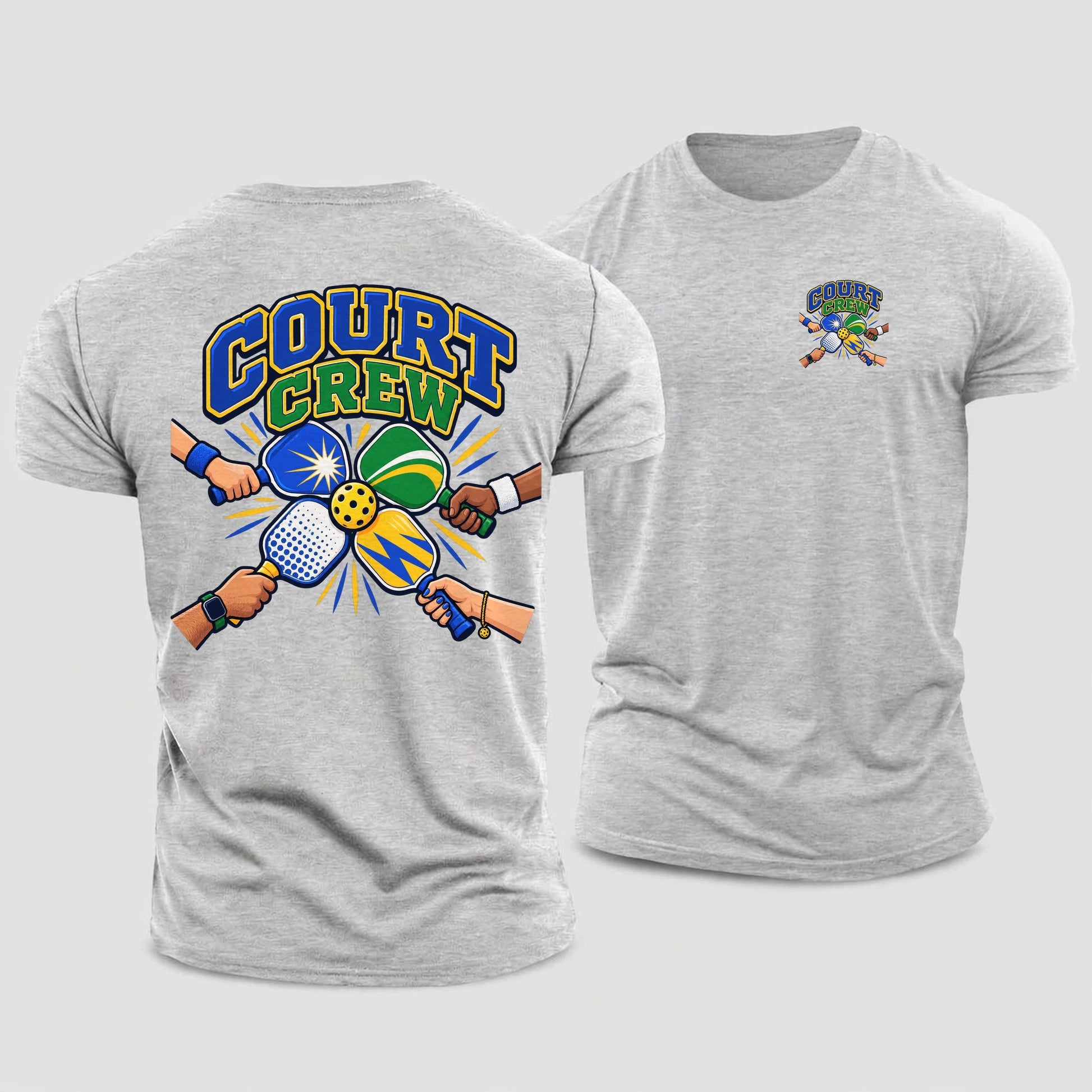 Court Crew Pickleball Life Cotton T-Shirt – Sport Grey