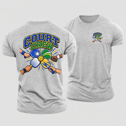 Court Crew Pickleball Life Cotton T-Shirt – Sport Grey