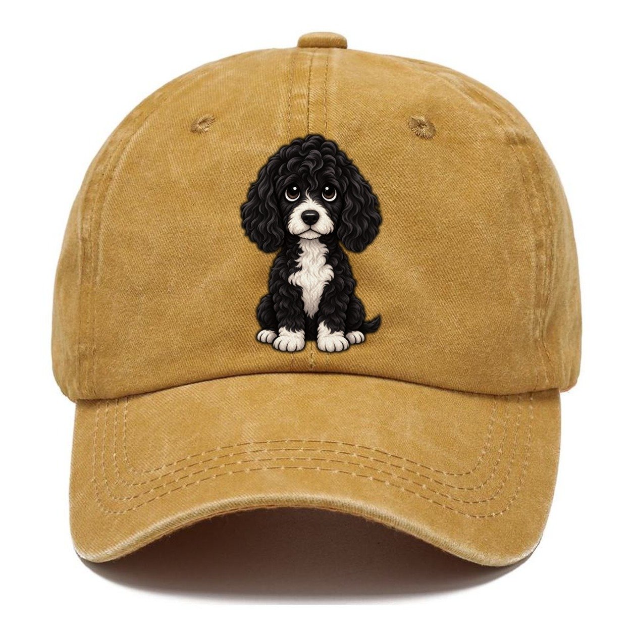 Portuguese Water Dog Sitting Sweetheart Classic Cap – Golden Harvest