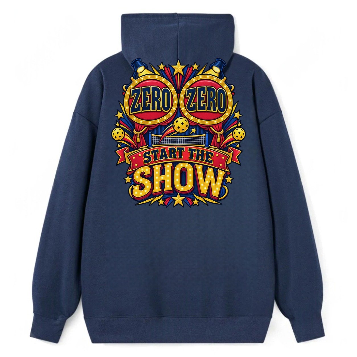 Zero Zero Start The Show Pickleball Life Classic Pullover Hoodie – Navy