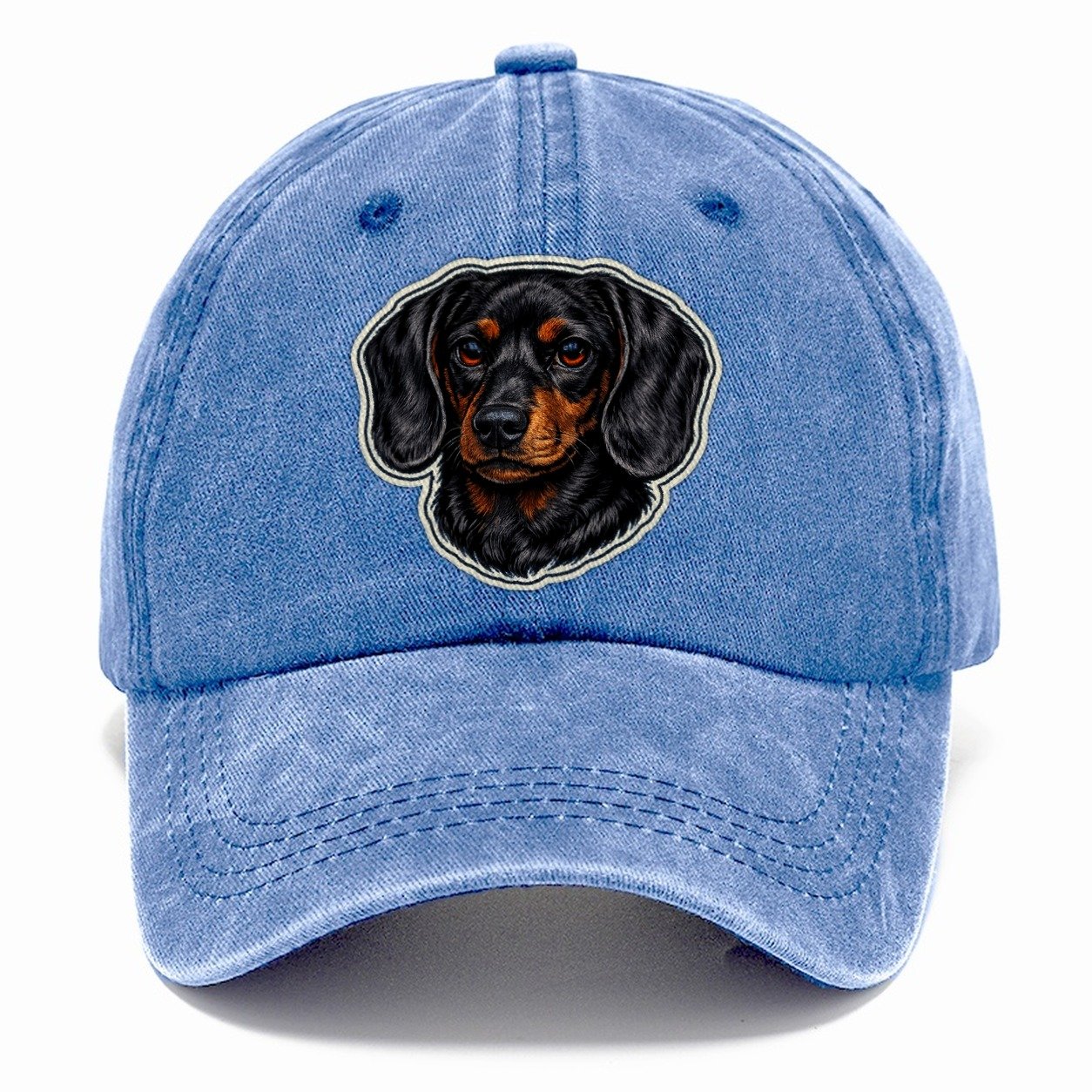 Dachshund Portrait Classic Cap – Summer Sky