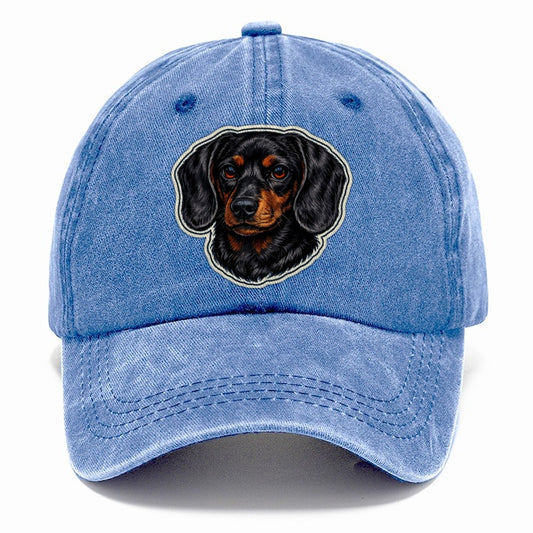 Dachshund Portrait Classic Cap – Summer Sky