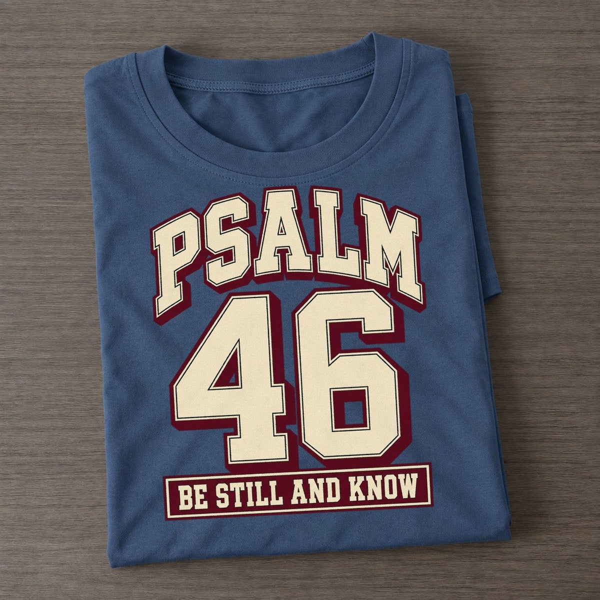 Psalm 46 Varsity Chapel Varsity Classic T-shirt – Twilight Navy