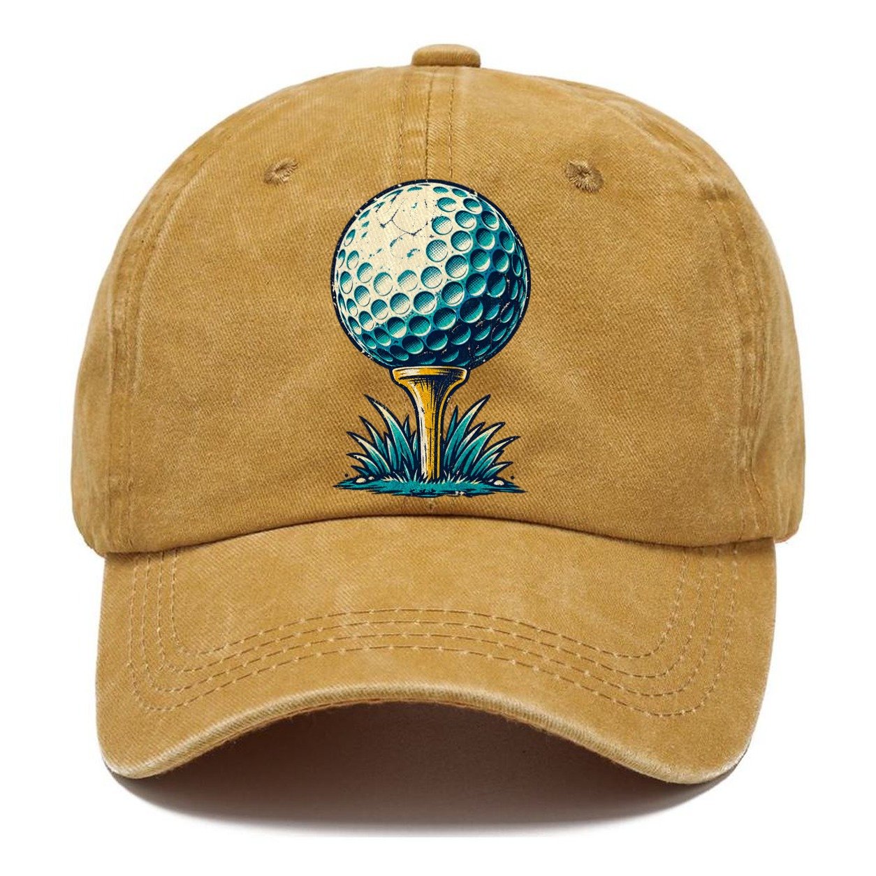 Tee And Ball Mark Golf Life Classic Cap – Golden Harvest