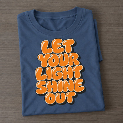 Let Your Light Shine Out Sunday Puff Classic T-shirt – Twilight Navy