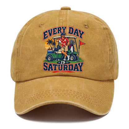 Every Day Is Saturday Golf Life Classic Cap – Golden Harvest