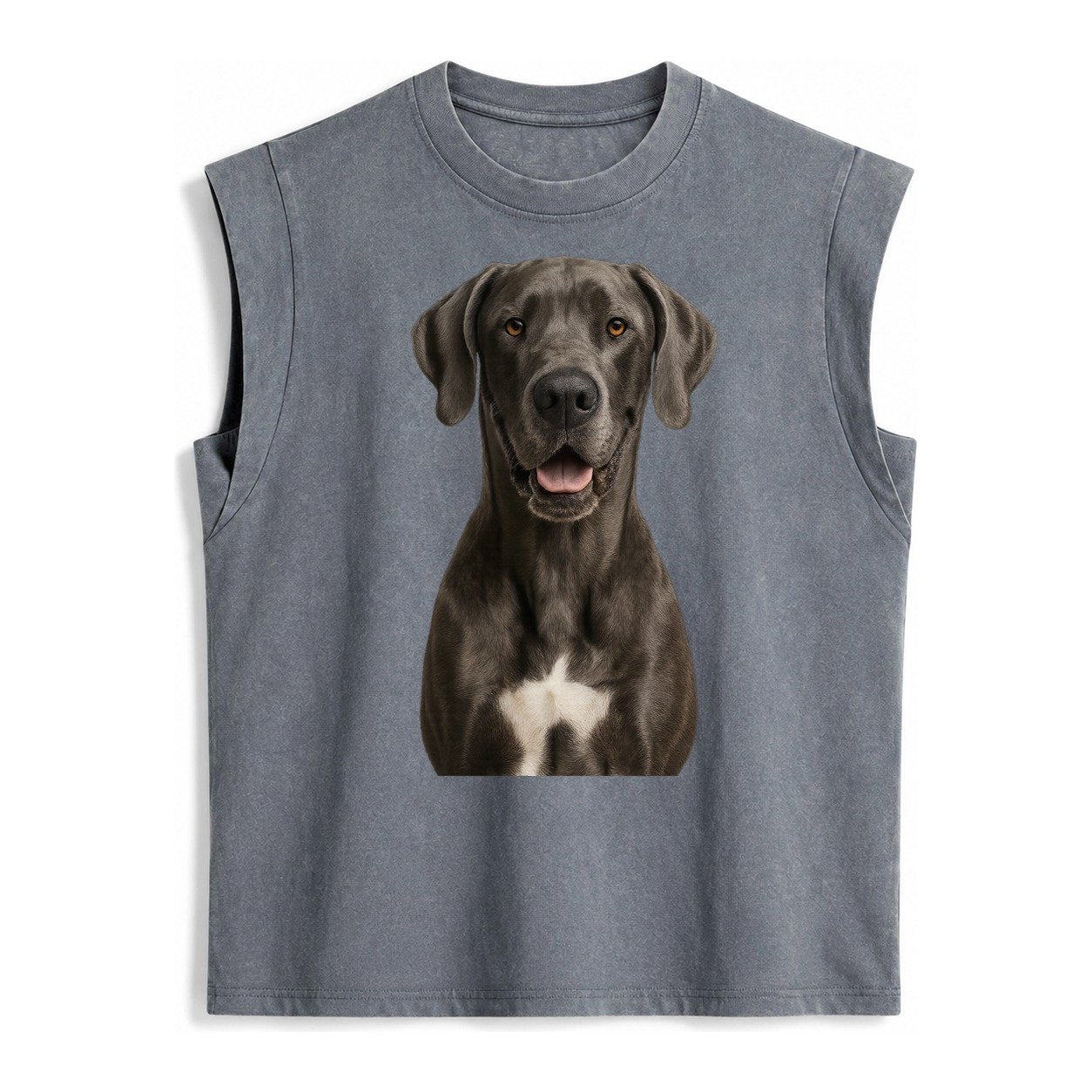 Great Dane Gentle Giant Noble Heart Vintage Washed Tank – Grey