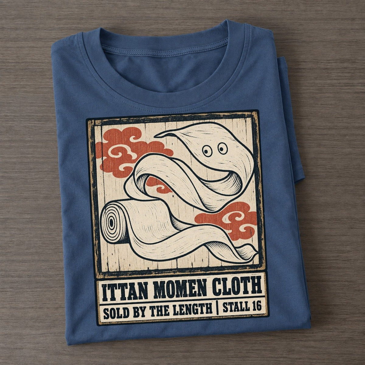 Ittan Momen Cloth Yokai Night Market Classic T-shirt – Twilight Navy