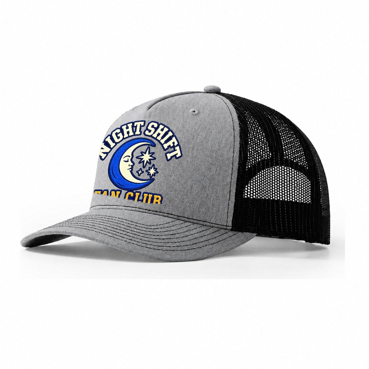 Night Shift Fan Club Trucker Hat – Sport Grey Black