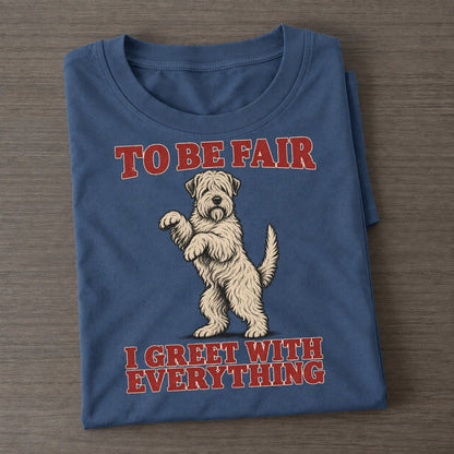 Soft Coated Wheaten Terrier Dog Declarations Classic T-shirt – Twilight Navy
