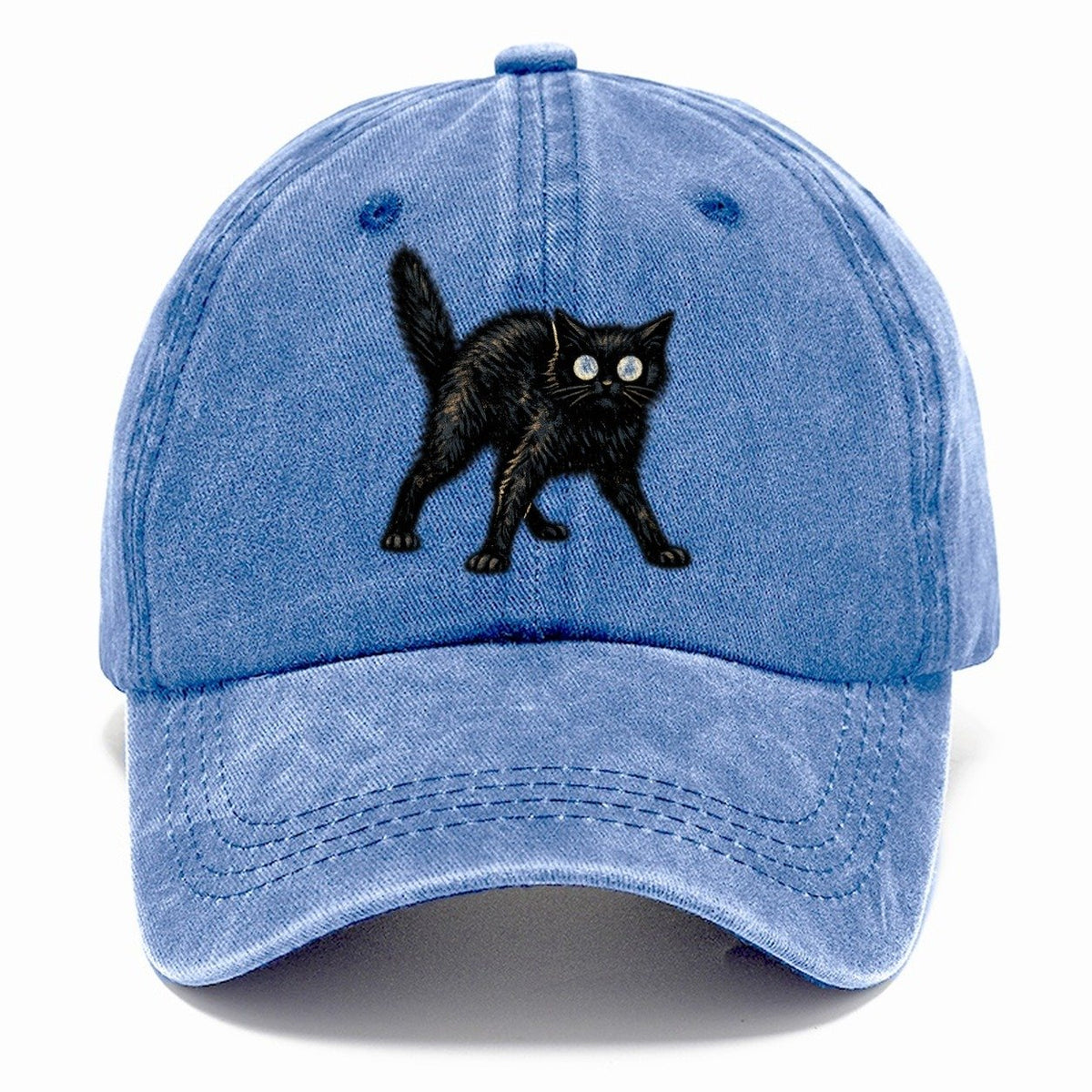 Glowing Black Cat Classic Cap – Summer Sky