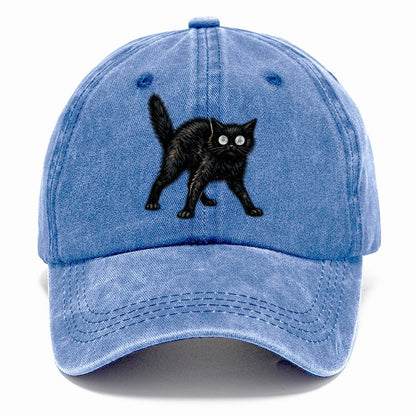 Glowing Black Cat Classic Cap – Summer Sky