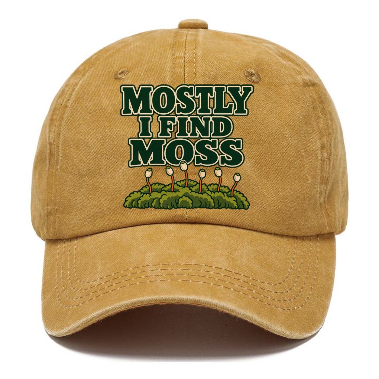 Mostly I Find Moss Foraging And Mycology Classic Cap – Golden Harvest