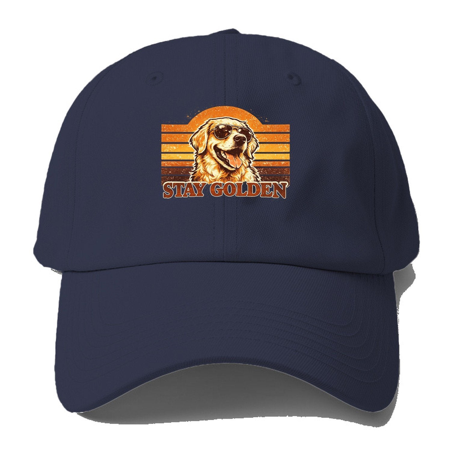 Stay Golden Retriever Baseball Cap – Twilight Navy