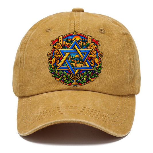 Interwoven Star Of David Jerusalem Classic Cap – Golden Harvest
