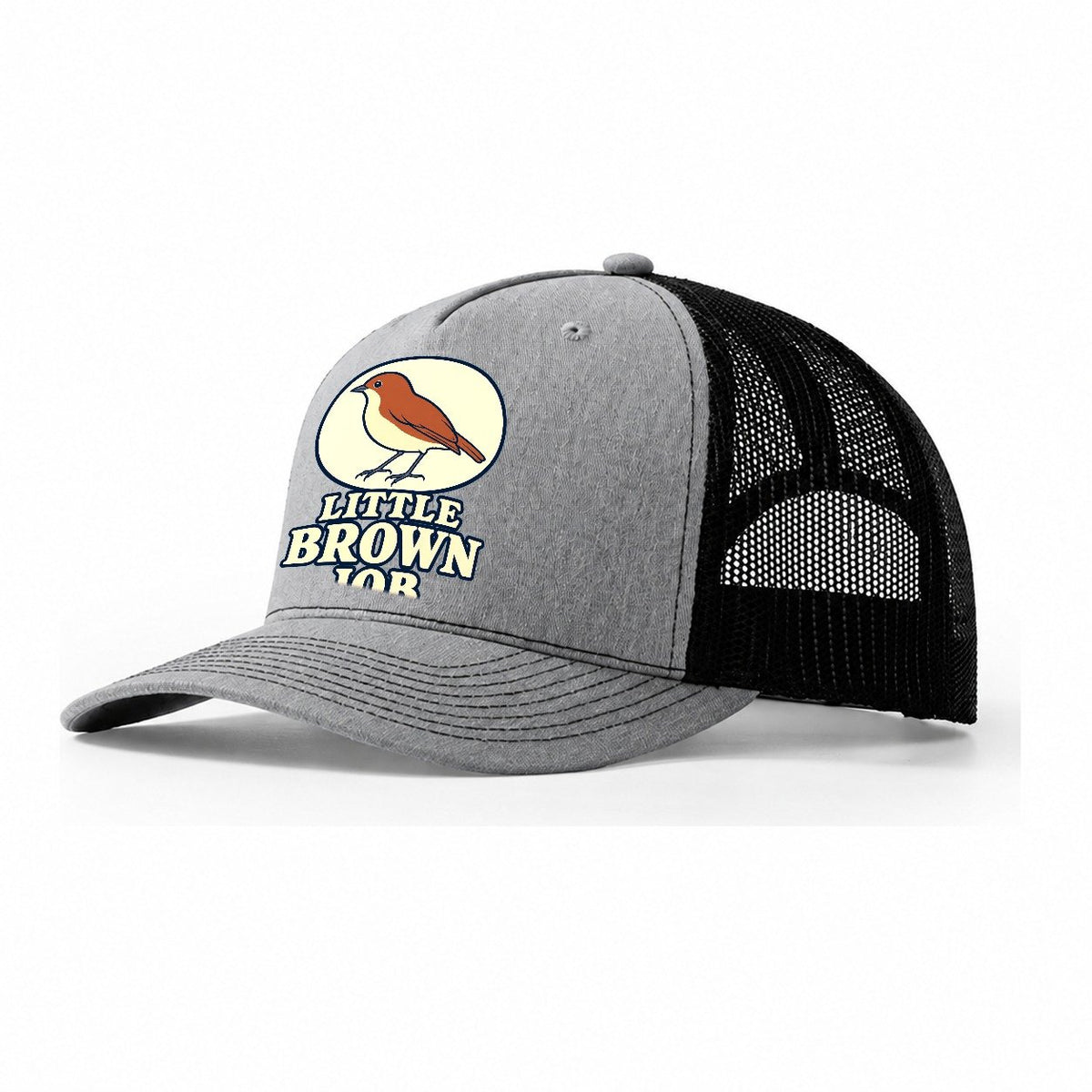 Little Brown Job Birdwatching Trucker Hat – Sport Grey Black