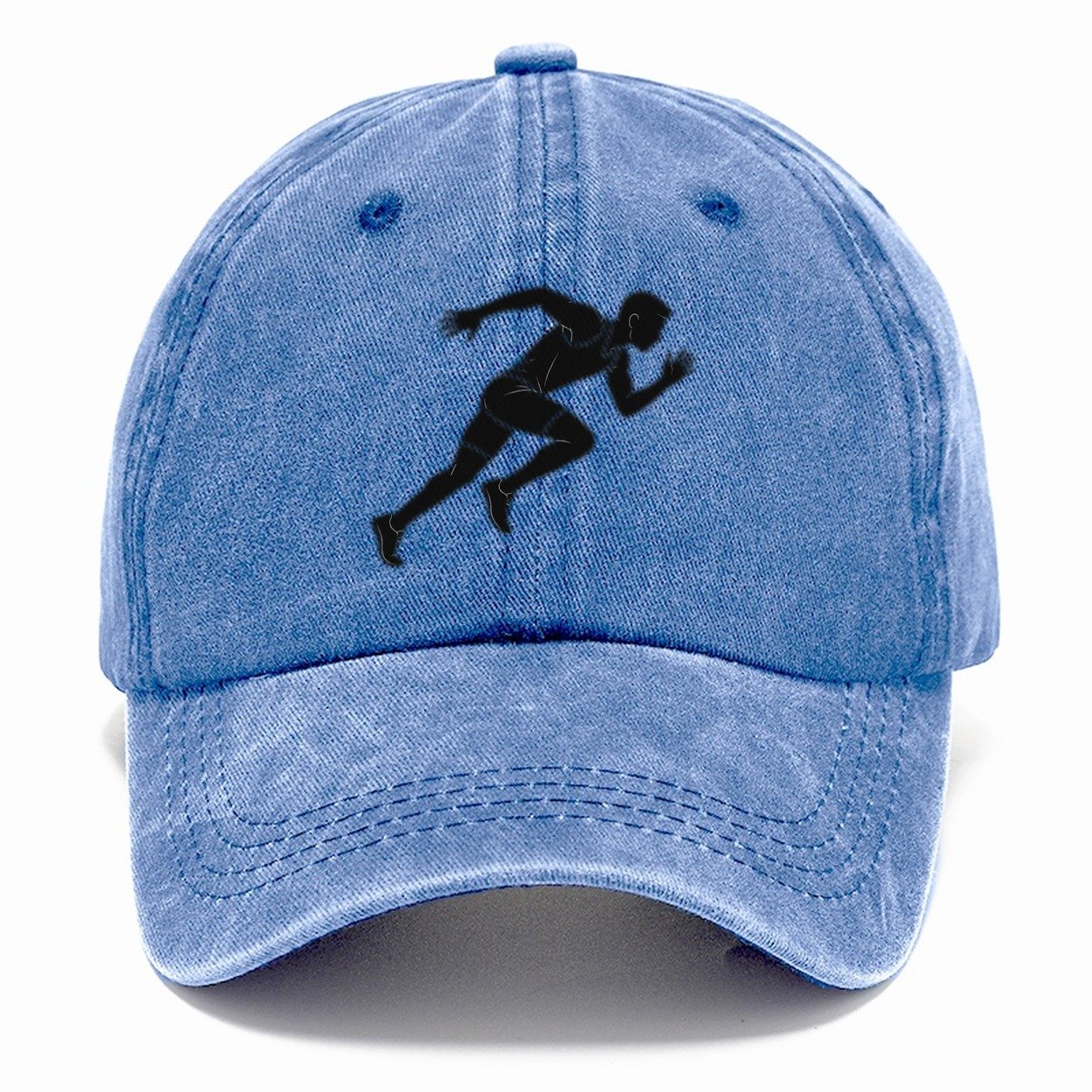 Sprinting Runner Silhouette Classic Cap – Summer Sky