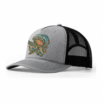 Turtle Crescent Current Gentle Wild Trucker Hat – Sport Grey Black
