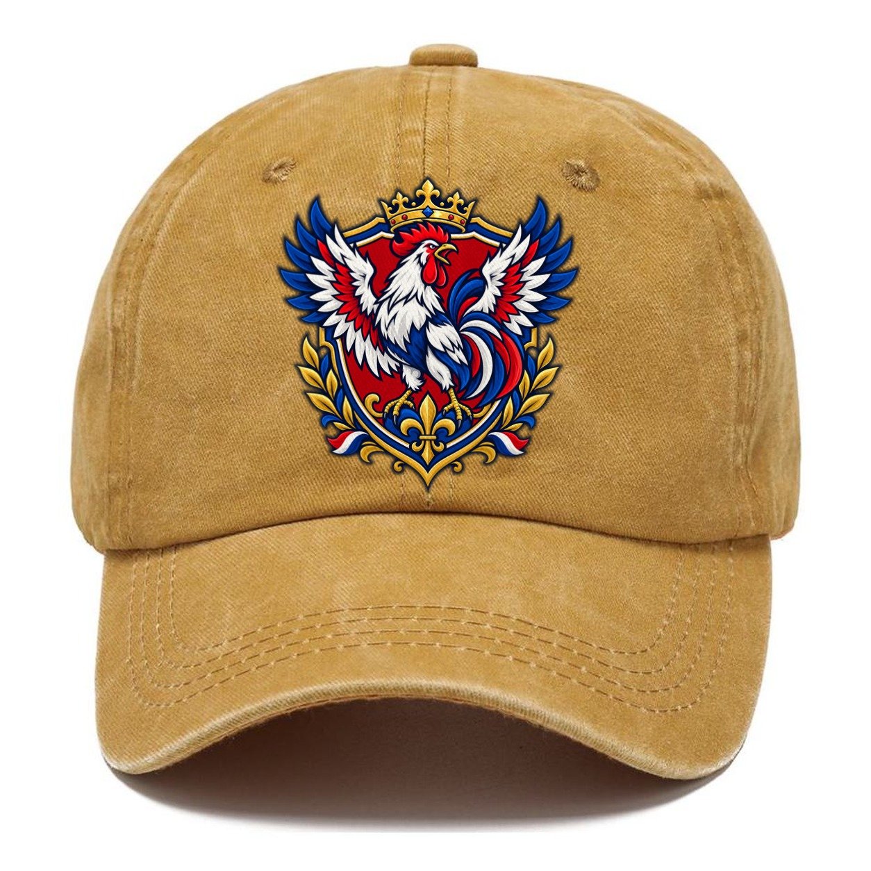 France Heraldic Crest Country Logos Classic Cap – Golden Harvest