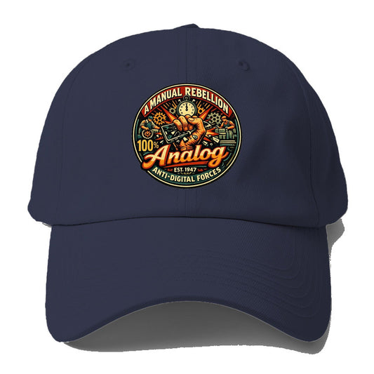 Analog Rebellion Baseball Cap – Twilight Navy