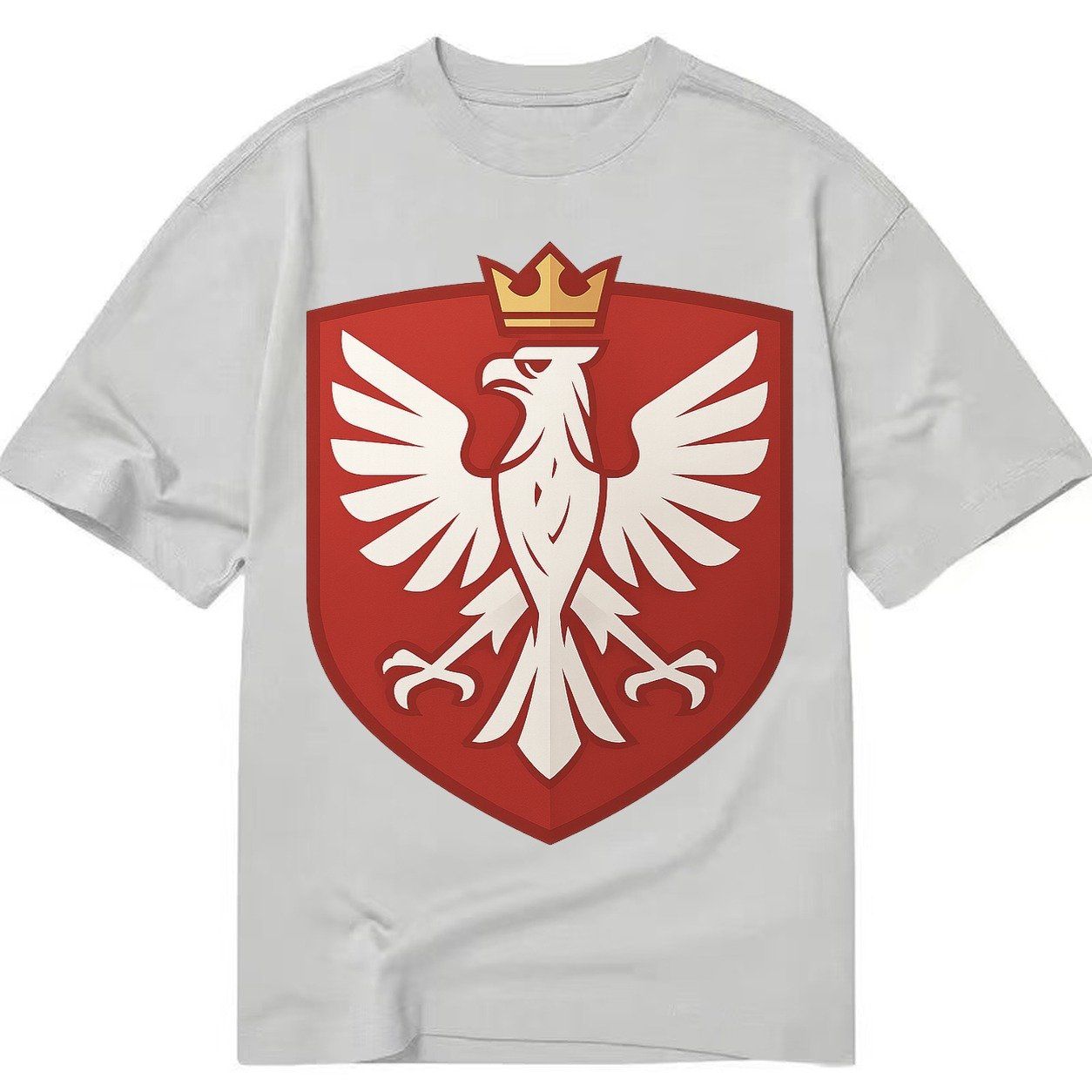 Poland White Eagle Classic T-shirt – Grey