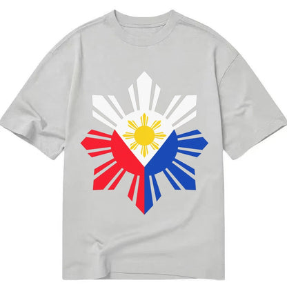 Philippines Iconic Sun And Stars Classic T-shirt – Grey