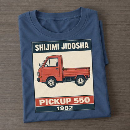 Shijimi Pickup Showa Speed Plates Classic T-shirt – Twilight Navy