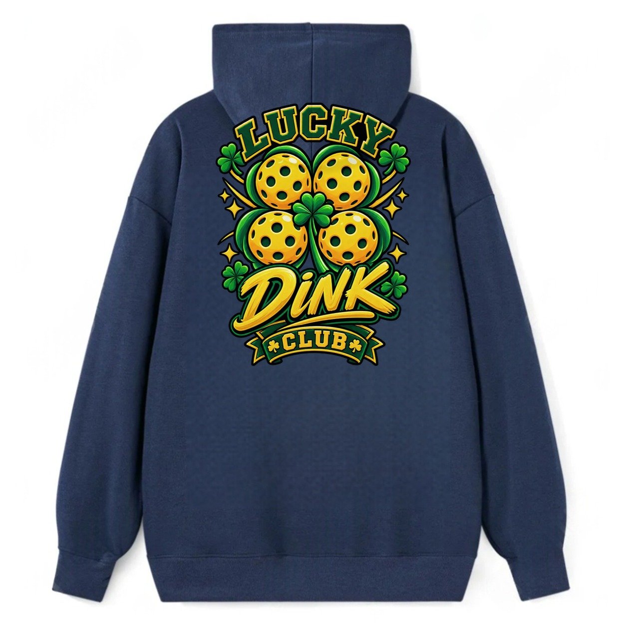 Lucky Dink Club Pickleball Life Classic Pullover Hoodie – Navy