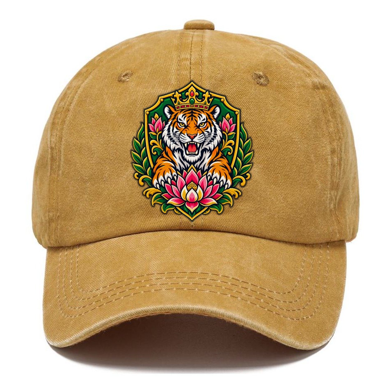 India Heraldic Crest Country Logos Classic Cap – Golden Harvest