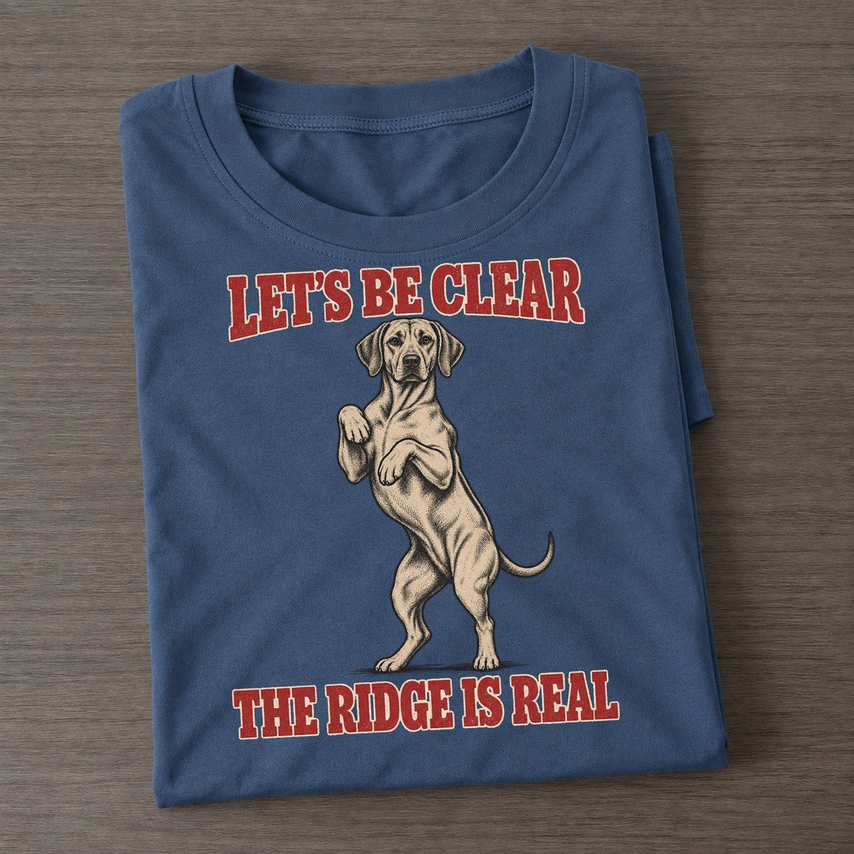Rhodesian Ridgeback Dog Declarations Classic T-shirt – Twilight Navy