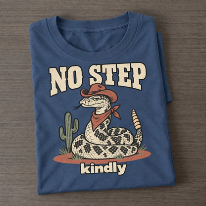 No Step Cowboy Critters Classic T-shirt – Twilight Navy